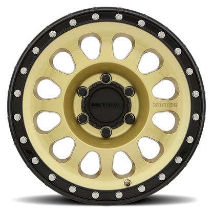 Method 315 17x8.5 6x139.7 (6x5.5) 0mm Gold - Black Lip MR31578560100