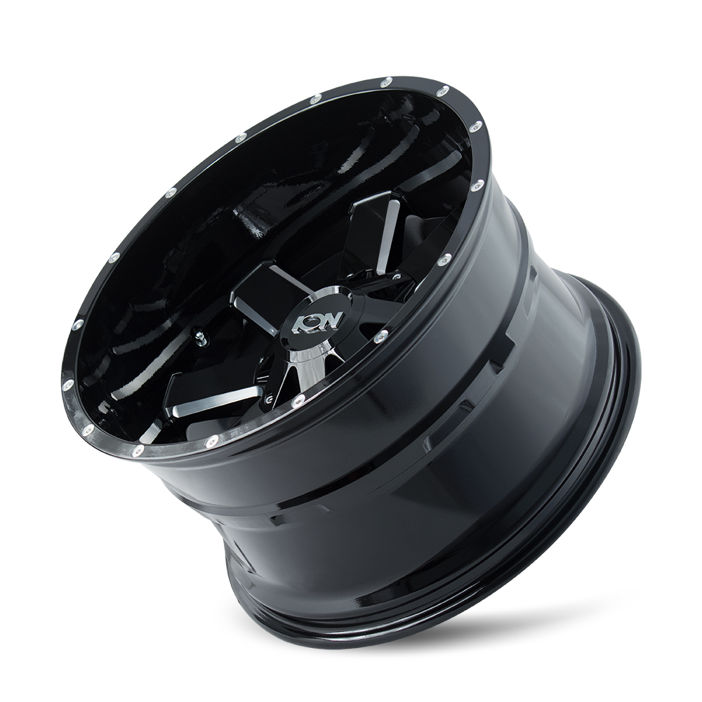 ION 141 20X9 0 8x180 GLOSS BLACK MILLED