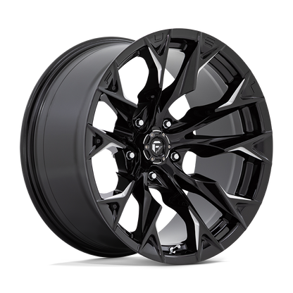 Fuel 1PC D803 FLAME 20X10 -18 5X127 GLOSS BLACK MILLED