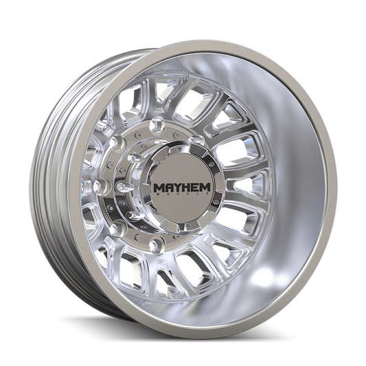 Mayhem 8107D Cogent Dually - 17x6.5 -142mm 8x200 Polished Wheel | 8107D-7677RP