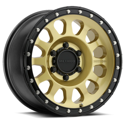 Method 315 17x8.5 6x139.7 (6x5.5) 0mm Gold - Black Lip MR31578560100