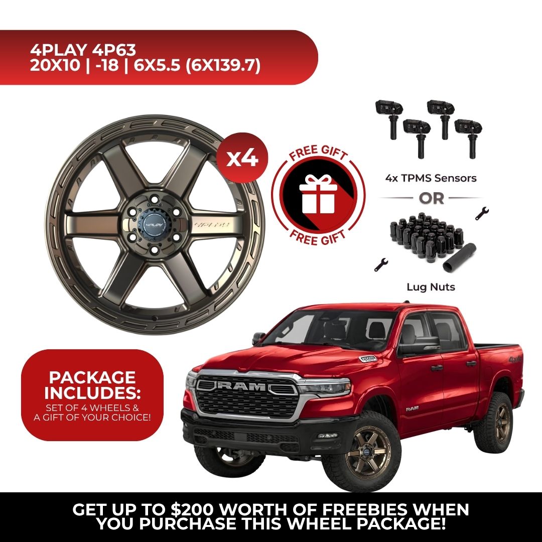 4Play 4P63 20x10 6x139.7 Bronze 4pcs | Fits RAM 1500 | Free TPMS Sensors or Lug Nuts