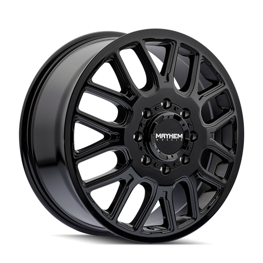 Mayhem 8107D Cogent Dually - 20x8.25 115mm 8x200 Gloss Black Wheel | 8107D-2877BF115