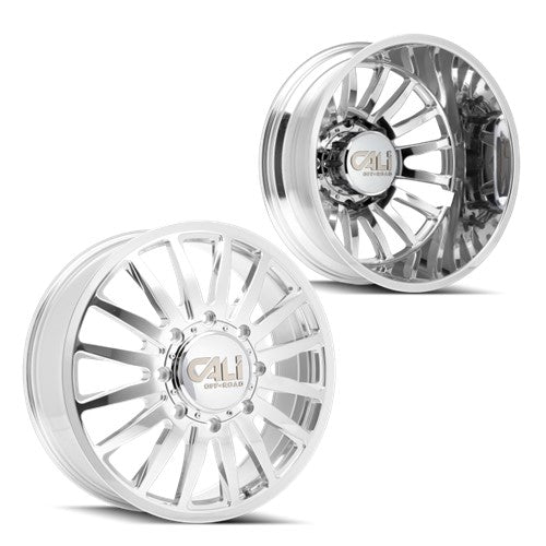 20x8.25 CALI Summit 9110D Polish/Milled 05-UP FORD 19-UP DODGE DUALLY Wheels 8x200 Set of 6