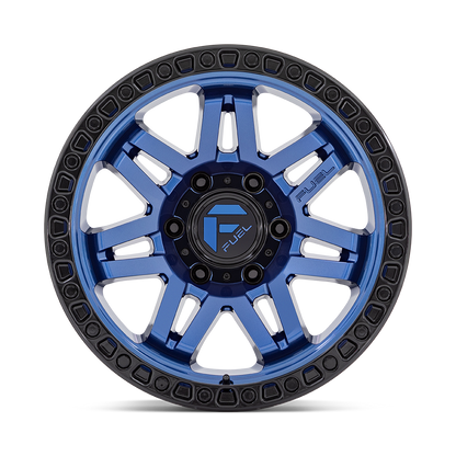 Fuel 1PC D813 SYNDICATE 17X9 -12 6X139.7 DARK BLUE WITH BLACK RING