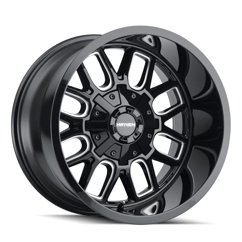 Mayhem 8107 Cogent - 18x9 0mm 8x165.1 Matte Black Wheel | 8107-8981MB