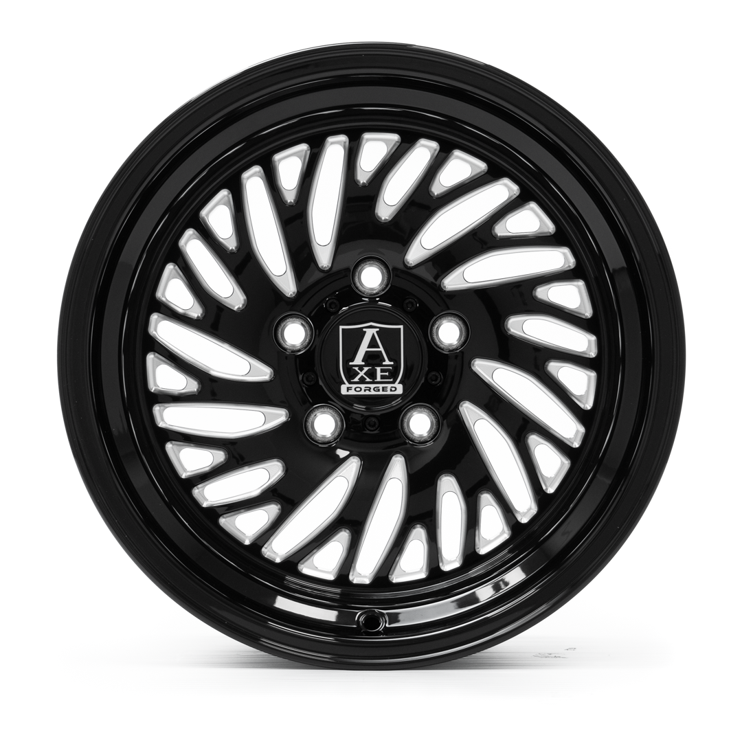 AXE AF10 UTV (left) 15x10 5x114.3 GLOSS BLACK MILLED