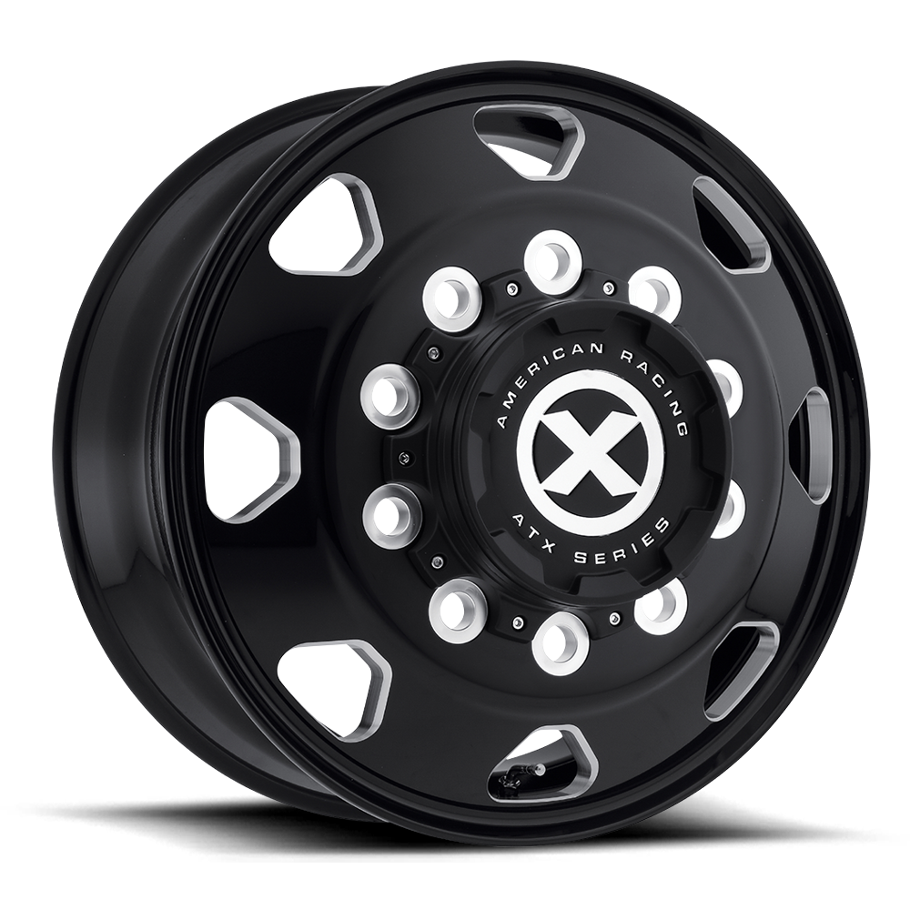 Atx AO401 OCTANE - 17.5x6.75 0mm 8x165.1 GLOSS BLACK MILLED Wheel | AO40117586302