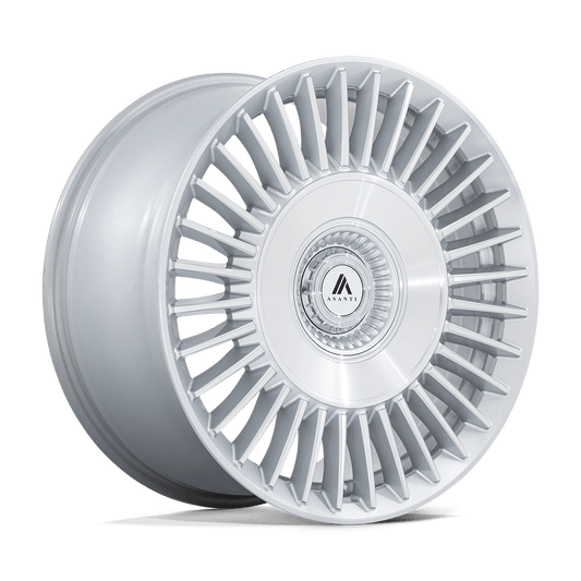 ASANTI BLACK ABL-40 TIARA 22X9 38 5X108/5X114.3 GLOSS SILVER WITH BRIGHT MACHINED FACE