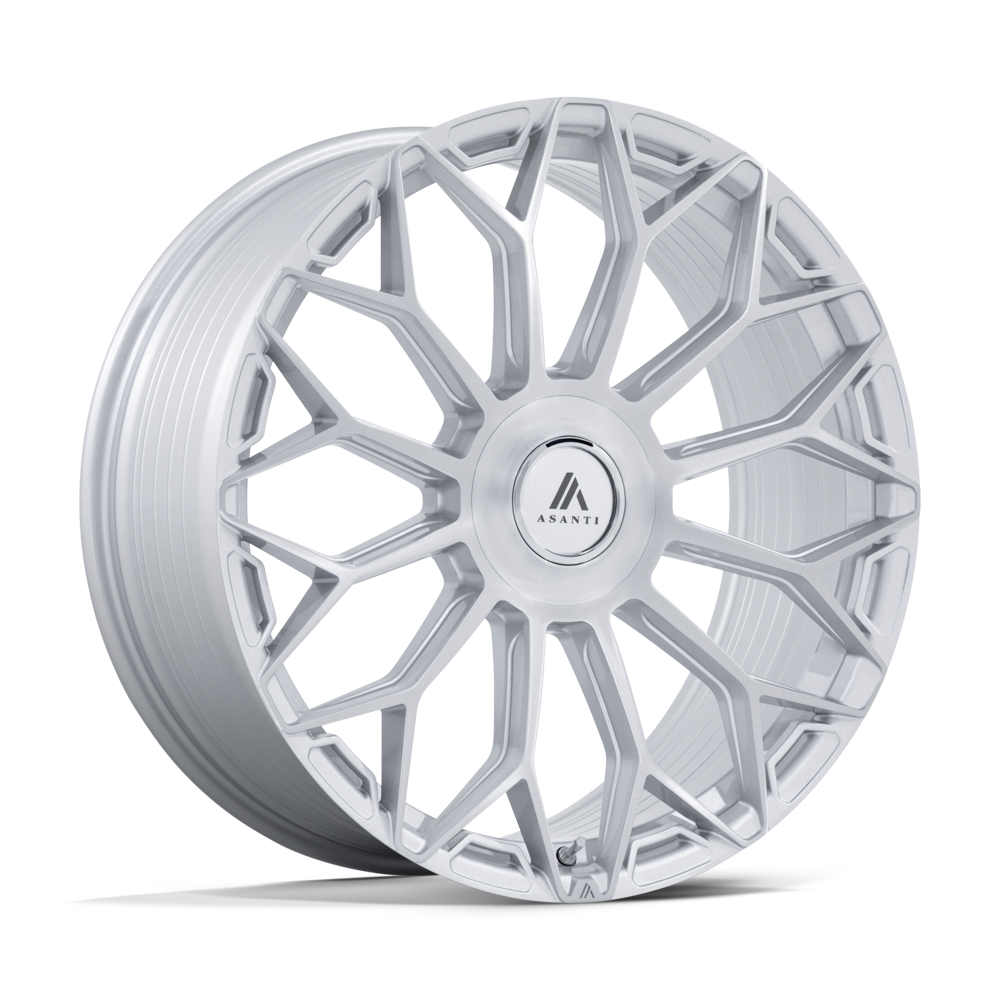 Asanti Black AB051 ENVOY - 22x10 35mm 5x112, 5x120 Gloss Silver Brushed Wheel | AB051SR22105935