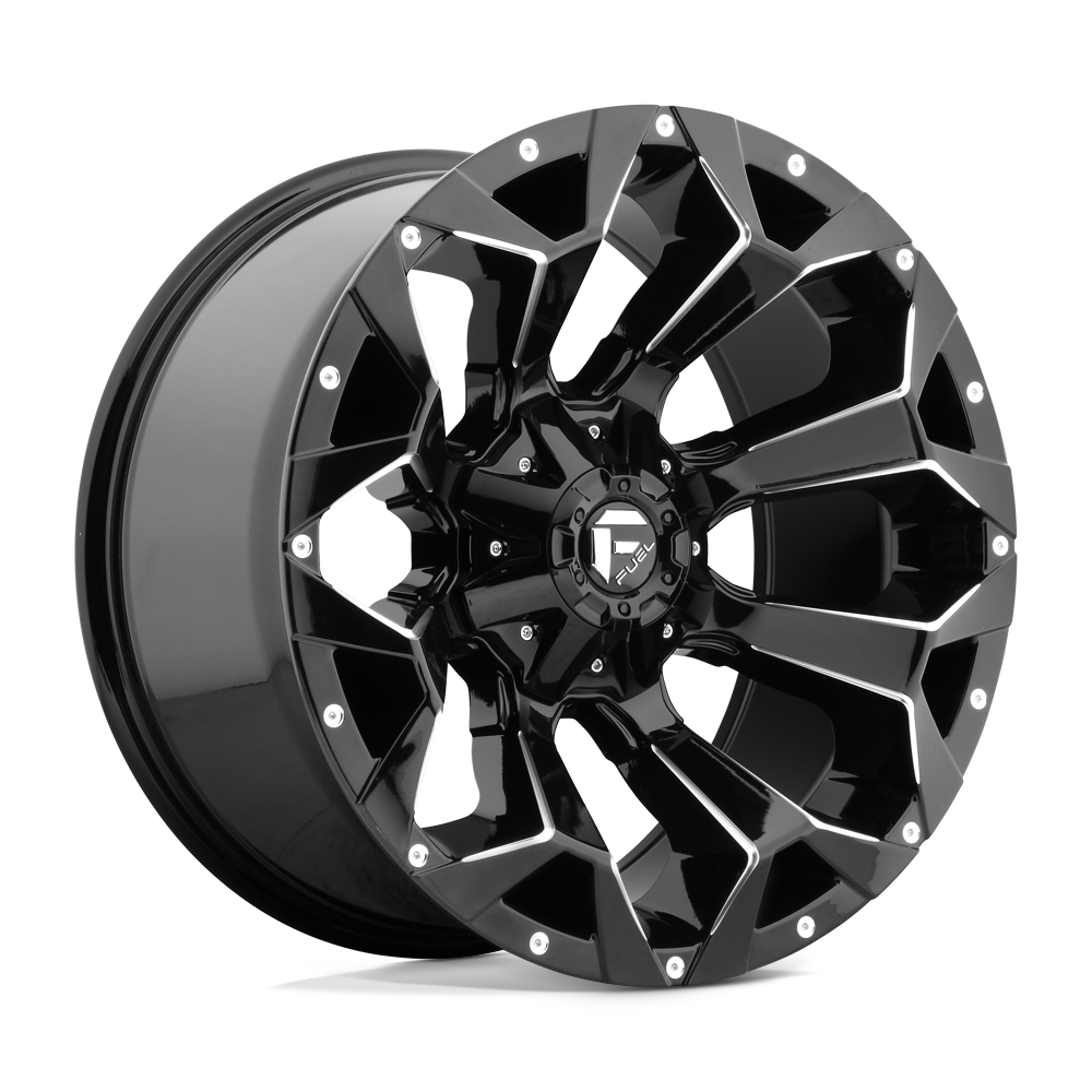 FUEL 1PC D576 ASSAULT 22X10 -18 6X135/6X139.7 GLOSS BLACK MILLED