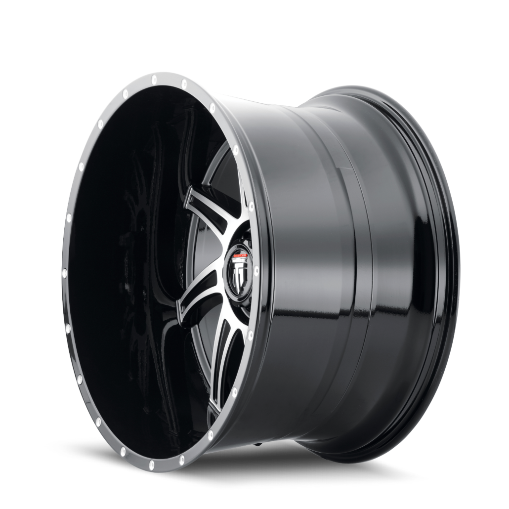 AMERICAN TRUXX VORTEX AT162 22x12 -44 6x135 BLACK/MACHINED