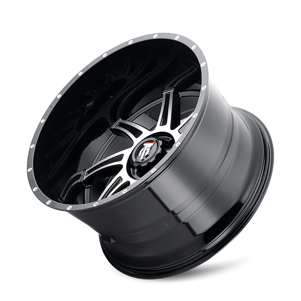 AMERICAN TRUXX VORTEX AT162 22x12 -44 6x135 BLACK/MACHINED
