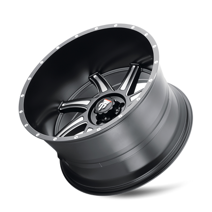 AMERICAN TRUXX VORTEX AT162 24x14 -76 8x165.1 BLACK/MILLED