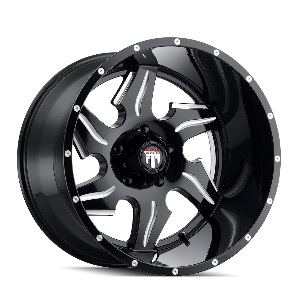 AMERICAN TRUXX NINJA AT163 22x14 -76 6x135 BLACK/MILLED