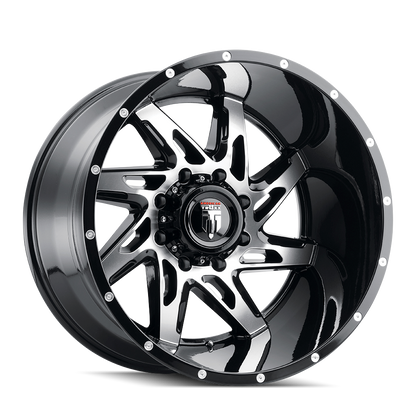 AMERICAN TRUXX SPYDER AT183 22x14 -76 5x127 BLACK/MACHINED