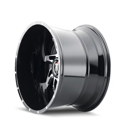 AMERICAN TRUXX SPYDER AT183 22x14 -76 5x127 BLACK/MACHINED