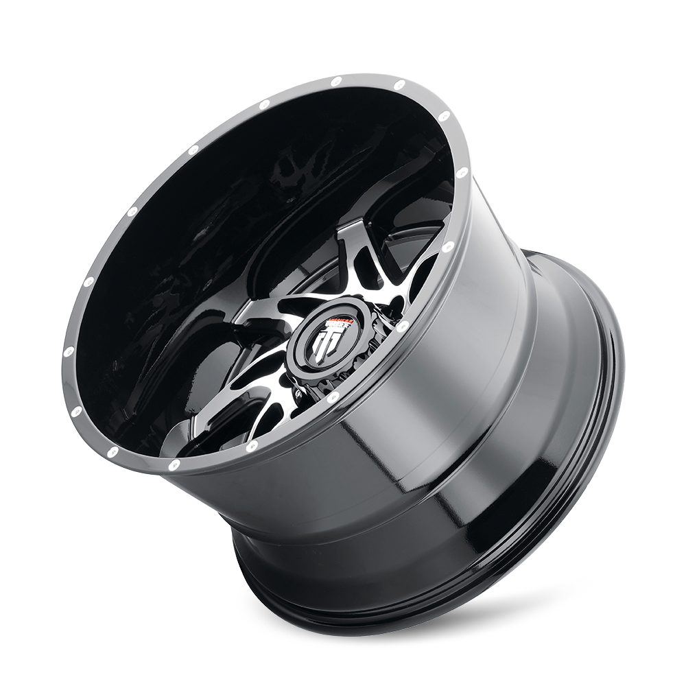 AMERICAN TRUXX SPYDER AT183 22x14 -76 5x127 BLACK/MACHINED