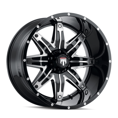 AMERICAN TRUXX LONESTAR AT185 22x12 -44 5x150 BLACK/MACHINED