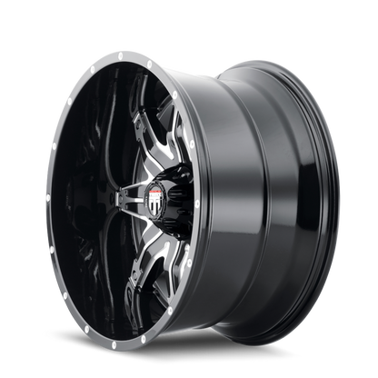 AMERICAN TRUXX LONESTAR AT185 22x12 -44 5x127 BLACK/MACHINED