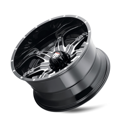 AMERICAN TRUXX LONESTAR AT185 22x12 -44 5x127 BLACK/MACHINED