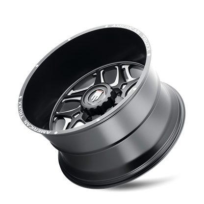 AMERICAN TRUXX SWEEP AT1900 24X14 -76 6x139.7 BLACK/MILLED