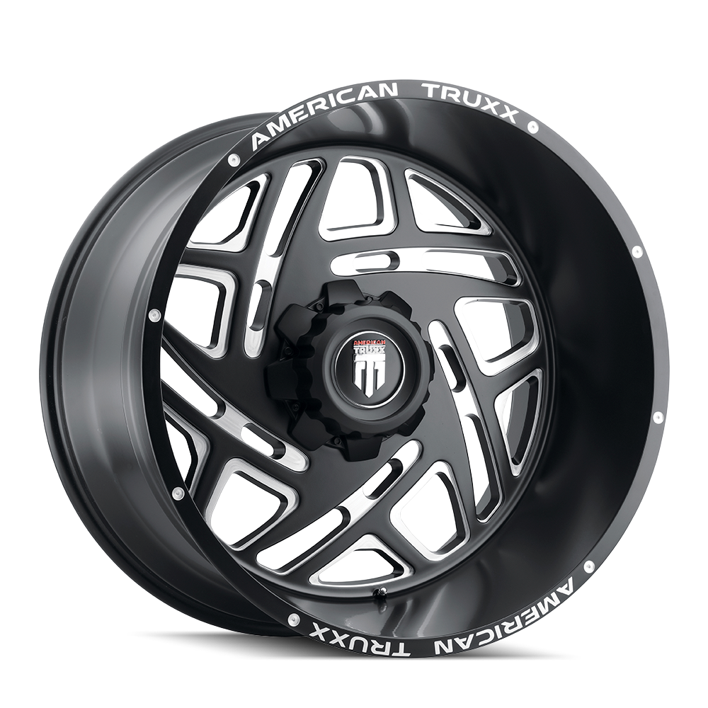 AMERICAN TRUXX COSMOS AT1904 24x14 -76 8x165.1 BLACK/MILLED