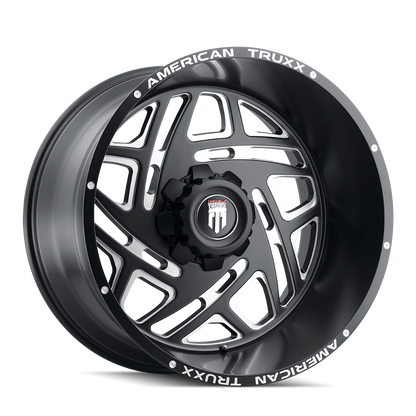 AMERICAN TRUXX COSMOS AT1904 24x14 -76 8x165.1 BLACK/MILLED