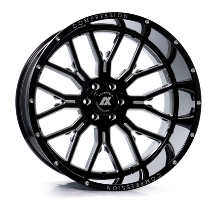 AXE Compression Forged Off-Road AX6.0 24x14 -76 6x135/6x139.7 (6x5.5) Gloss Black Milled