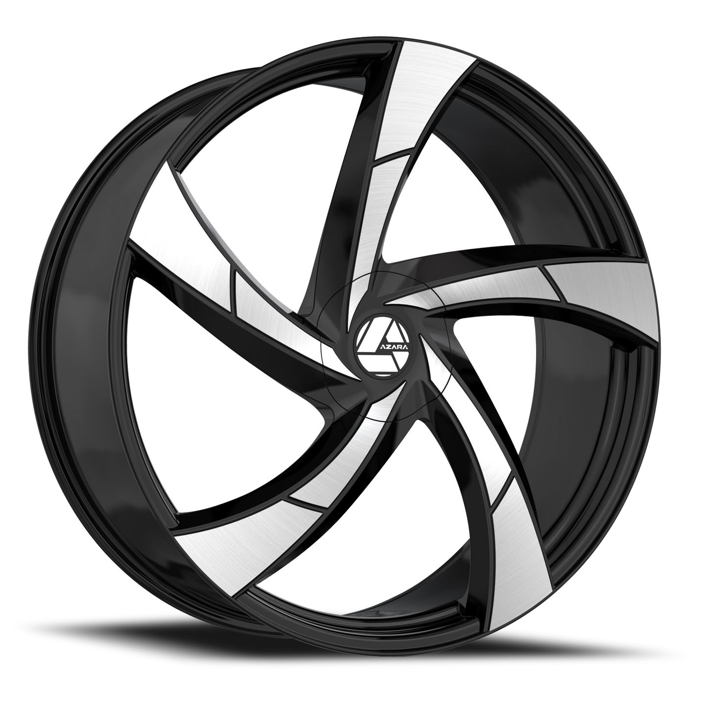 AZARA AZA-524 18X8 35 5X114.3/5X120 GLOSS BLACK & MACHINED