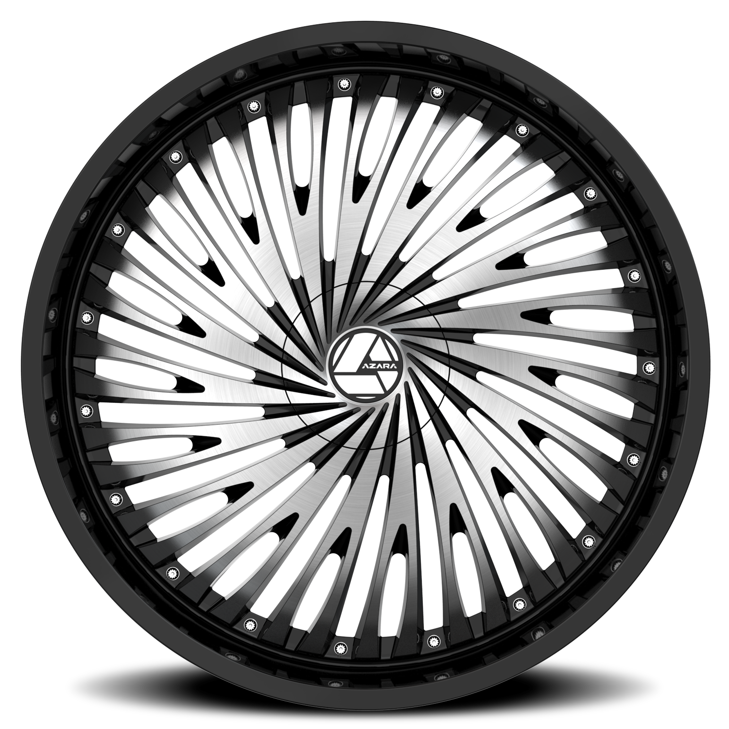 AZARA AZA-526 18X8 35 5X100/5X114.3 GLOSS BLACK & MACHINED