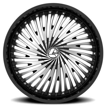 AZARA AZA-526 18X8 35 5X100/5X114.3 GLOSS BLACK & MACHINED