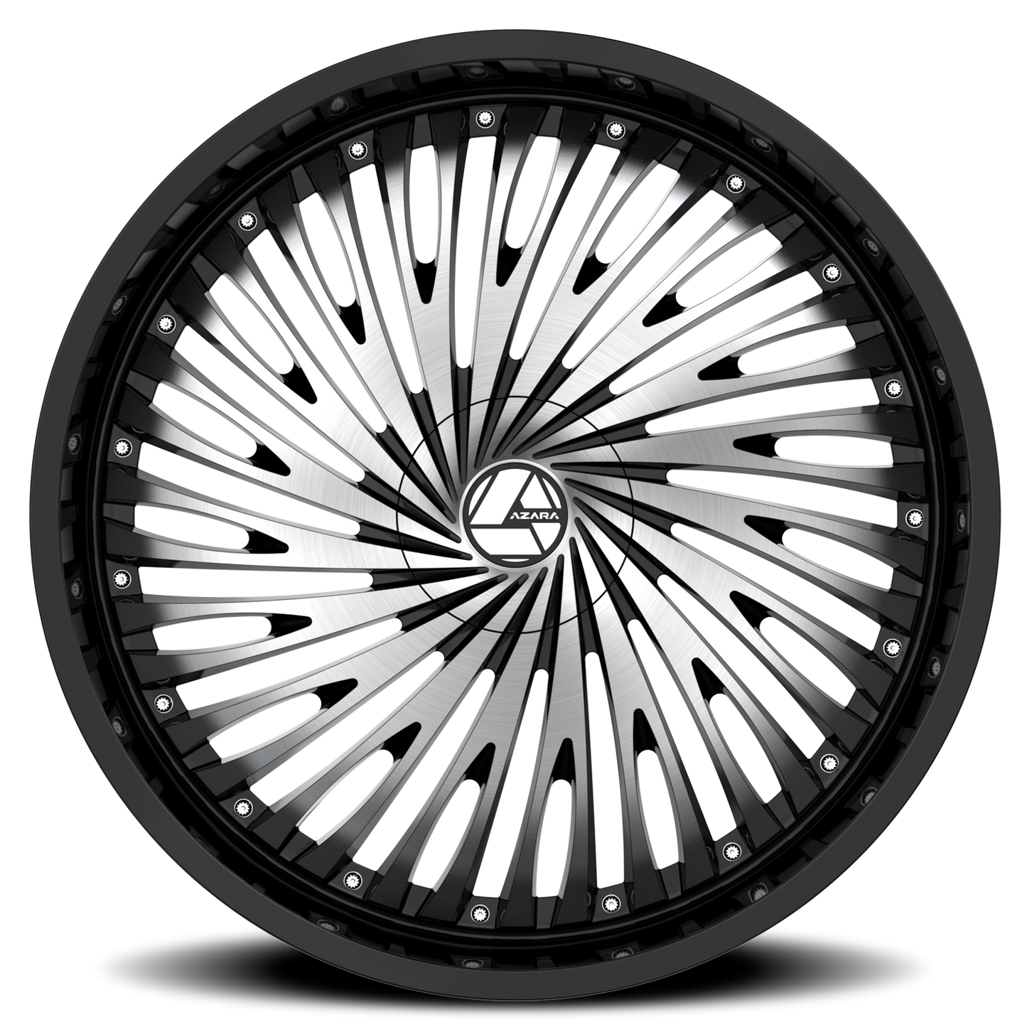 AZARA AZA-526 20X8.5 35 5X108/5X114.3 GLOSS BLACK & MACHINED