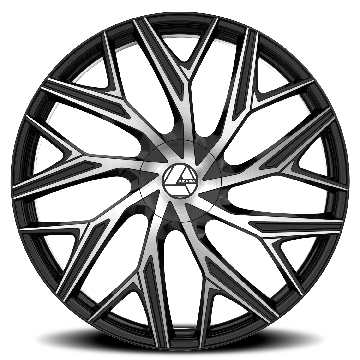 AZARA AZA-527 18X8 35 5X100/5X114.3 GLOSS BLACK & MACHINED
