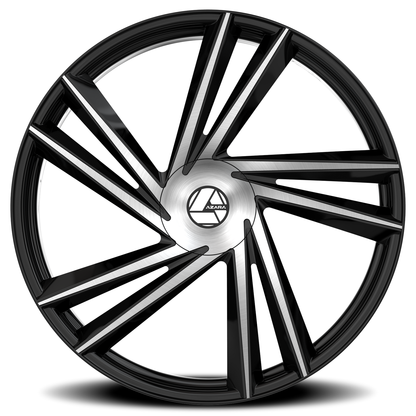 AZARA AZA-529 22X8.5 38 5X114.3/5X120 GLOSS BLACK & MACHINED