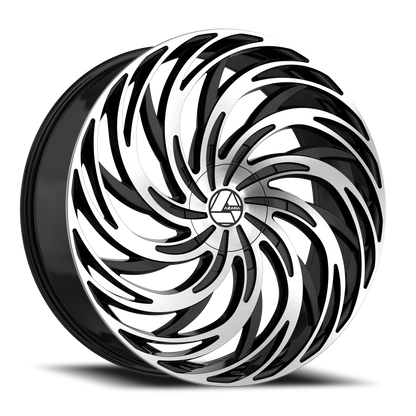 AZARA AZA-531 20X8.5 35 5X114.3/5X120 GLOSS BLACK & MACHINED