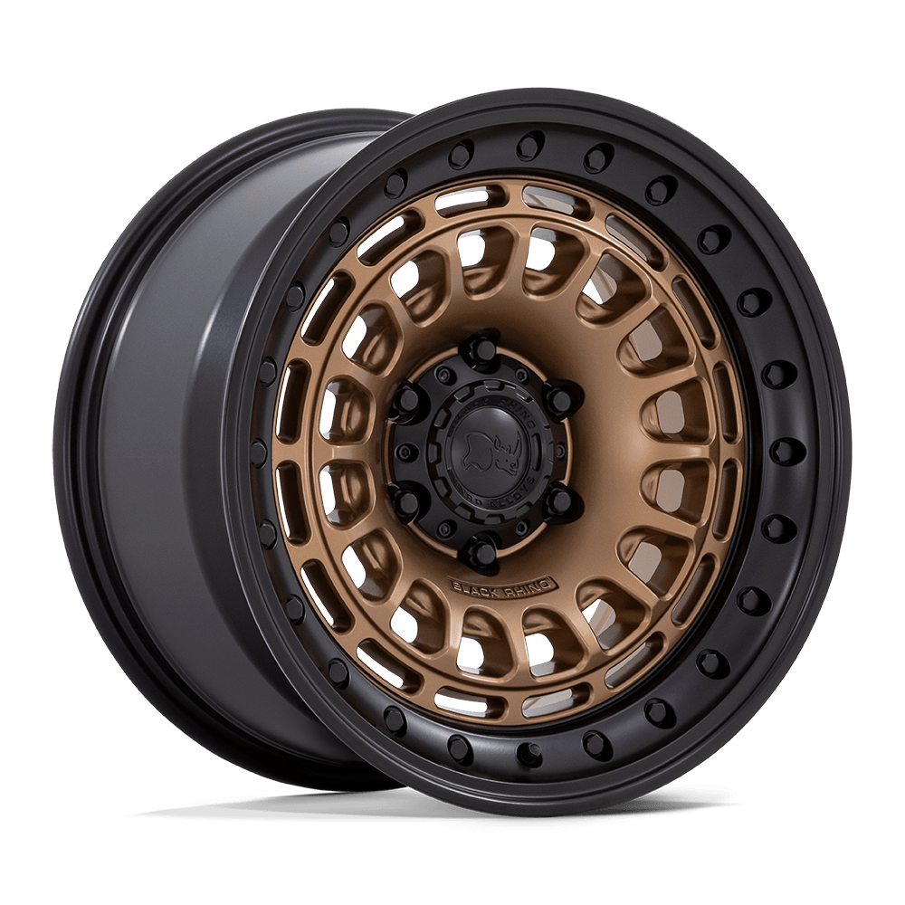 BLACK RHINO HARD ALLOYS BR014 SAHARA 17x9 0 6x139.7 MATTE BRONZE W GLOSS BLACK LIP