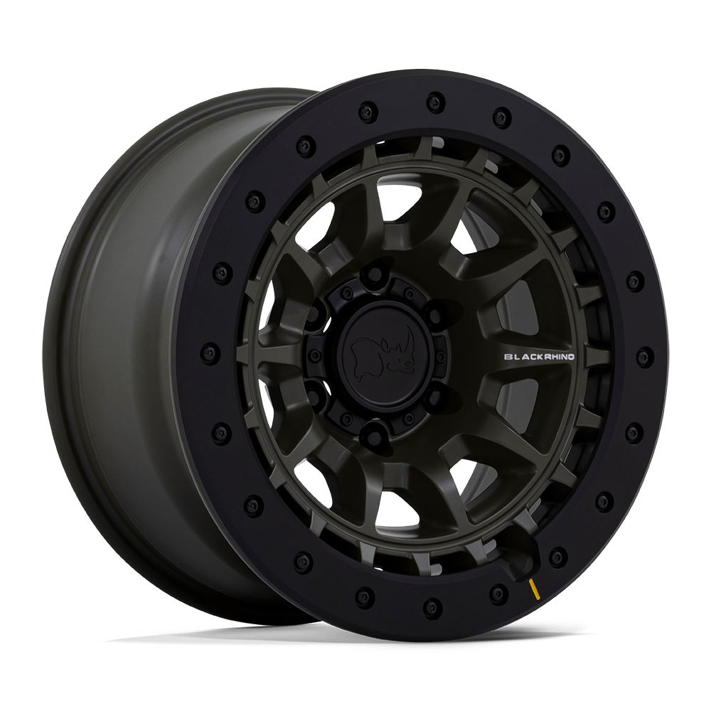 BLACK RHINO HARD ALLOYS BR016 TUSK 17x8.5 -10 5x127 OLIVE DRAB GREEN