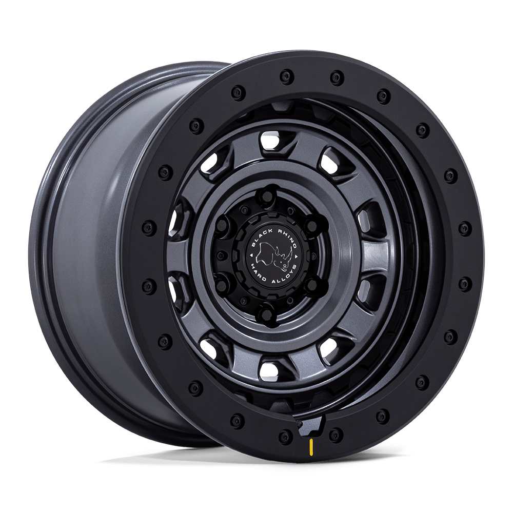 BLACK RHINO HARD ALLOYS BR023 XPLORER 17x9 12 6x114.3 MATTE GUNMETAL W/ MATTE BLK-LP