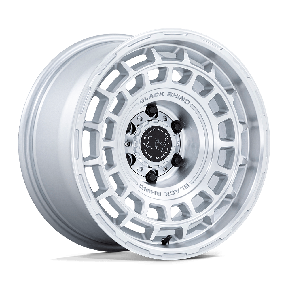 BLACK RHINO HARD ALLOYS BR024 AWOL 17X8.5 10 5X127 SILVER W/ MACHINED FACE