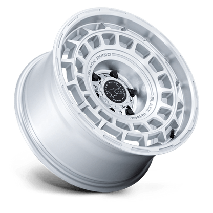 BLACK RHINO HARD ALLOYS BR024 AWOL 20X8.5 12 5X127 SILVER W/ MACHINED FACE