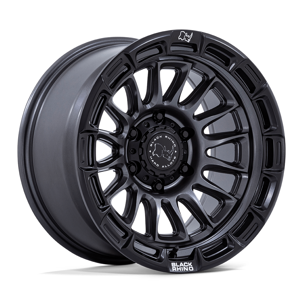 BLACK RHINO HARD ALLOYS BR025 RIVAL 20X9 1 6X135 MATTE GUNMETAL W/ MATTE BLK-LP