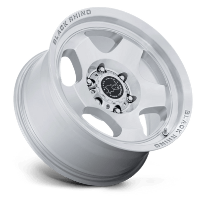 BLACK RHINO HARD ALLOYS BR031 SOL 17X8 20 6X139.7 GLOSS SILVER W/ MACHINED FACE