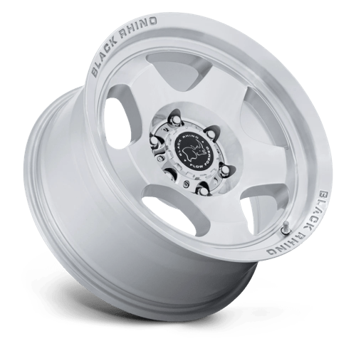 BLACK RHINO HARD ALLOYS BR031 SOL 17X8 20 6X114.3 GLOSS SILVER W/ MACHINED FACE