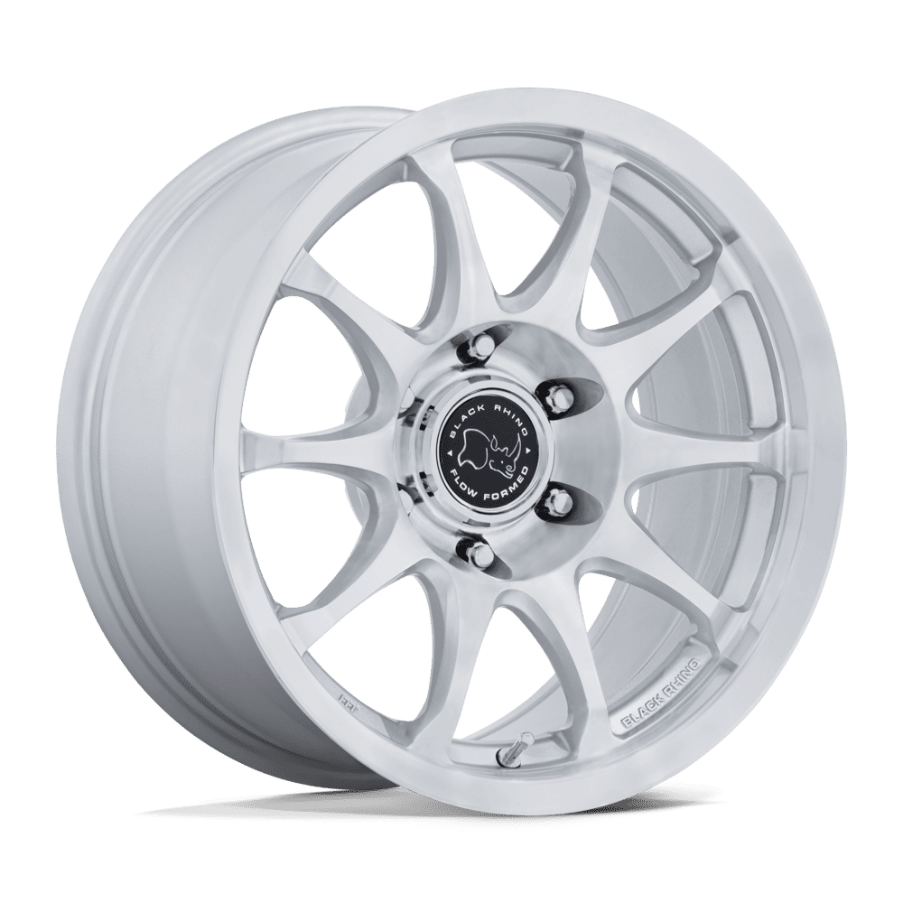 Black Rhino Hard Alloys BR038 RONIN - 17x8.5 0mm 6x139.7 GLOSS SILVER W/ MACHINED FACE Wheel | BR038SD17856800