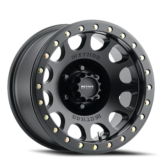 Method 105 17x8.5 6x135 0mm Beadlock Matte Black MR10578516500B