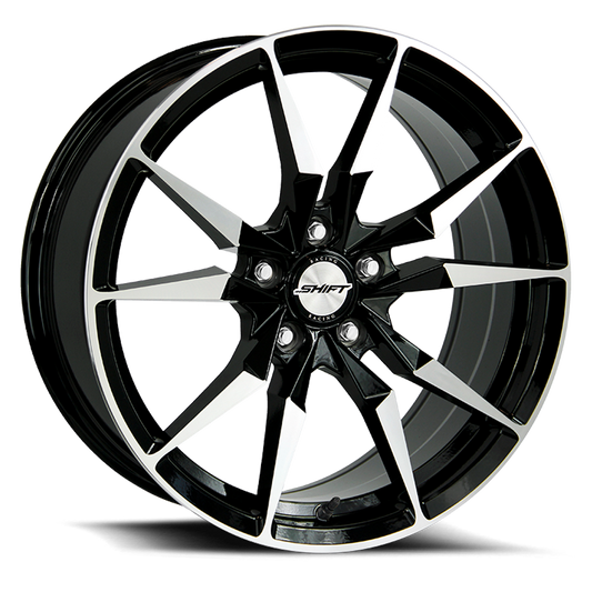SHIFT H29 BLADE 18X8 35MM 5X114.3 GLOSS BLACK MACHINED | H29851435GBM