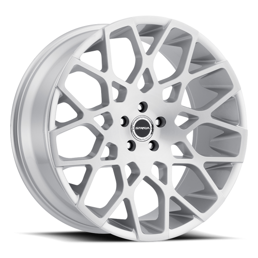 STRADA S59 BUCA 22X9.5 25MM 5X120 BRUSHED FACE SILVER | S59252025BFS