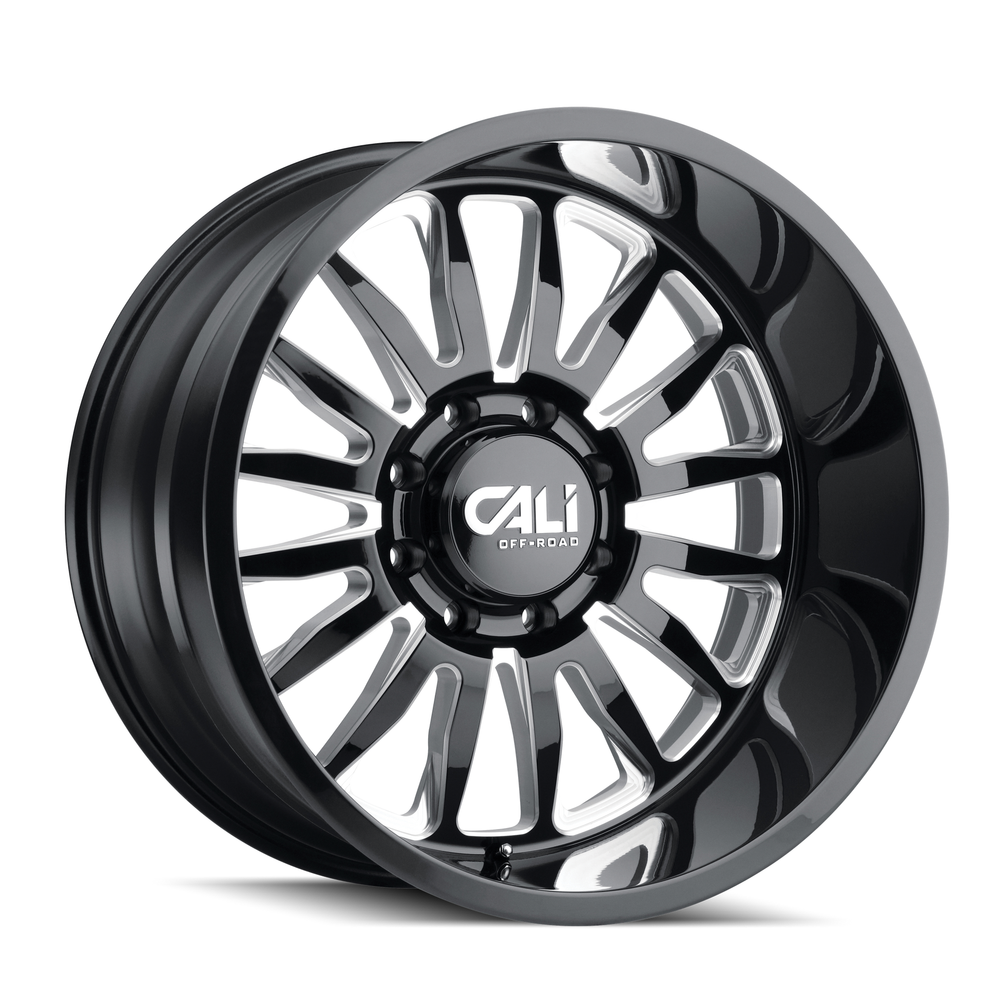 CALI OFF-ROAD SUMMIT 9110 22X10 0MM 8x170 125.2MM GLOSS BLACK/MILLED SPOKES