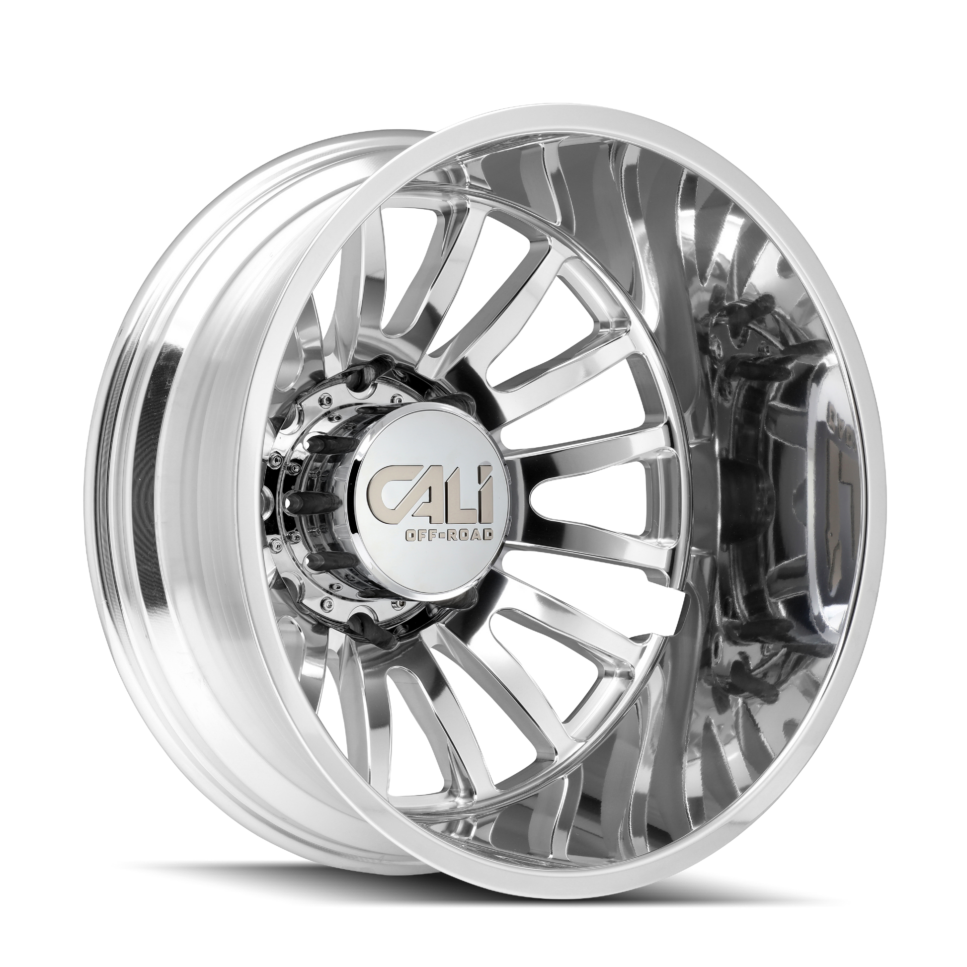 CALI OFF-ROAD SUMMIT DUALLY 9110D 20X8.25 -192MM 8x165.1 121.3MM POLISHED/MILLED SPOKES